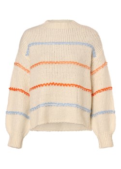 zero Sweter damski Kobiety Sztuczne włókno écru w paski ze sklepu vangraaf w kategorii Swetry damskie - zdjęcie 168975247
