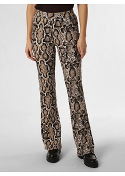 Noisy May Spodnie - NMPasa Kobiety Bawełna beżowy wzorzysty ze sklepu vangraaf w kategorii Spodnie damskie - zdjęcie 168975305