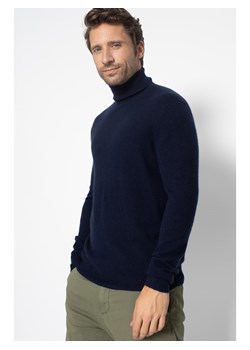 Perfect Cashmere Kaszmirowy golf "Trevor" w kolorze granatowym ze sklepu Limango Polska w kategorii Swetry męskie - zdjęcie 168976126