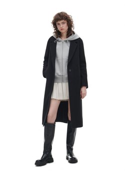 Cropp - Czarny płaszcz - czarny ze sklepu Cropp w kategorii Płaszcze damskie - zdjęcie 168976266
