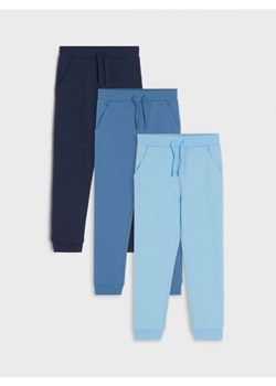 Sinsay - Spodnie dresowe jogger 3 pack - niebieski ze sklepu Sinsay w kategorii Spodnie chłopięce - zdjęcie 168977187