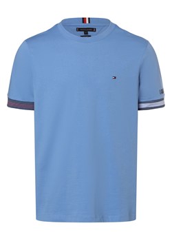 Tommy Hilfiger Koszulka męska Mężczyźni Bawełna niebieski jednolity ze sklepu vangraaf w kategorii T-shirty męskie - zdjęcie 168977245