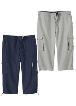 Zestaw 2 par spodni bojówek 3/4 z mikrofibry ze sklepu Atlas For Men w kategorii Spodenki męskie - zdjęcie 168977625
