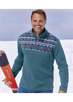 Sweter z mikropolaru w żakardowe wzory ze sklepu Atlas For Men w kategorii Swetry męskie - zdjęcie 168977879