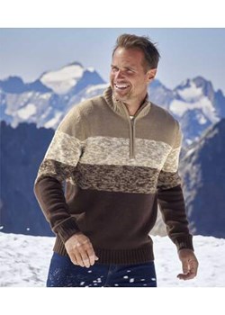 Trykotowy sweter z wykładanym kołnierzem ze sklepu Atlas For Men w kategorii Swetry męskie - zdjęcie 168977907