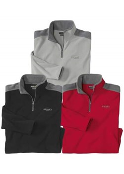 Zestaw 3 bluz z mikropolaru Sport ze sklepu Atlas For Men w kategorii Swetry męskie - zdjęcie 168977946