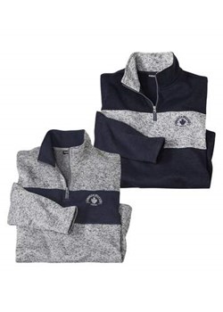 Zestaw 2 bluz z moltonu z suwakiem ze sklepu Atlas For Men w kategorii Bluzy męskie - zdjęcie 168978035