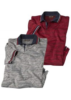 Zestaw 2 polo z tkaniny flammé ze sklepu Atlas For Men w kategorii T-shirty męskie - zdjęcie 168978049