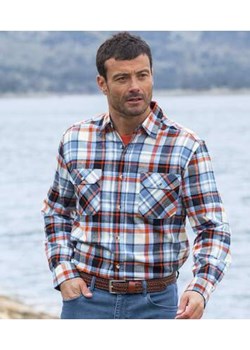 Flanelowa koszula w kratę ze sklepu Atlas For Men w kategorii Koszule męskie - zdjęcie 168978068