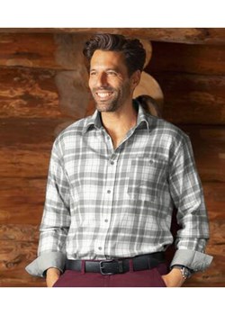 Flanelowa koszula w dwukolorową kratę ze sklepu Atlas For Men w kategorii Koszule męskie - zdjęcie 168978317