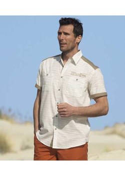 Popelinowa koszula z tkaniny flammée Desert ze sklepu Atlas For Men w kategorii Koszule męskie - zdjęcie 168978358