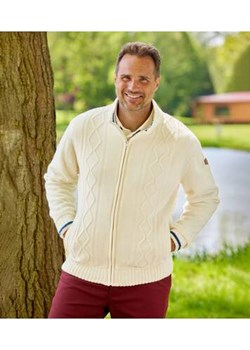 Trykotowa bluza podszyta kożuszkiem sherpa ze sklepu Atlas For Men w kategorii Bluzy męskie - zdjęcie 168978375