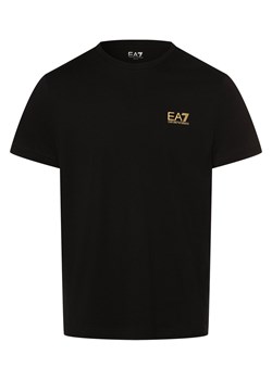 EA7 Emporio Armani T-shirt męski Mężczyźni Dżersej czarny nadruk ze sklepu vangraaf w kategorii T-shirty męskie - zdjęcie 168980616