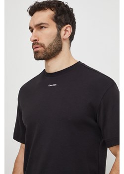 Calvin Klein t-shirt bawełniany męski kolor czarny gładki ze sklepu ANSWEAR.com w kategorii T-shirty męskie - zdjęcie 168982667