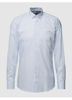 Koszula biznesowa o kroju body fit ze wzorem na całej powierzchni model ‘Modern Kent’ ze sklepu Peek&Cloppenburg  w kategorii Koszule męskie - zdjęcie 168982918