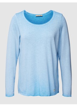 Sweter z dzianiny z aplikacją z logo ze sklepu Peek&Cloppenburg  w kategorii Swetry damskie - zdjęcie 168983237