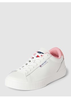 Sneakersy skórzane z detalem z logo ze sklepu Peek&Cloppenburg  w kategorii Buty sportowe damskie - zdjęcie 168983496