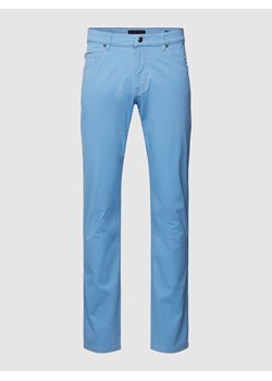 Spodnie materiałowe o kroju slim fit z fakturowanym wzorem model ‘FLEXCITY’ ze sklepu Peek&Cloppenburg  w kategorii Spodnie męskie - zdjęcie 168983516