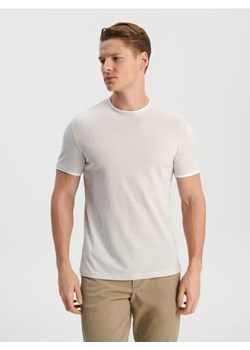Sinsay - Koszulka - kremowy ze sklepu Sinsay w kategorii T-shirty męskie - zdjęcie 168988006