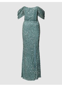 Sukienka wieczorowa z obszyciem z cekinów i ozdobnych kamieni ze sklepu Peek&Cloppenburg  w kategorii Sukienki - zdjęcie 168988945