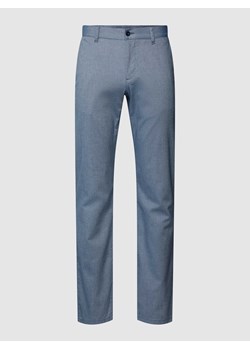 Spodnie o kroju regular fit z fakturowanym wzorem model ‘LOU’ ze sklepu Peek&Cloppenburg  w kategorii Spodnie męskie - zdjęcie 168989075