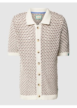 Koszula casualowa z fakturowanym wzorem ze sklepu Peek&Cloppenburg  w kategorii Koszule męskie - zdjęcie 168989146