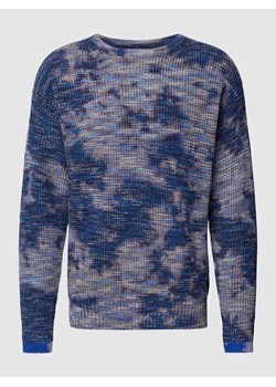 Sweter z dzianiny z efektem melanżu ze sklepu Peek&Cloppenburg  w kategorii Swetry męskie - zdjęcie 168989176