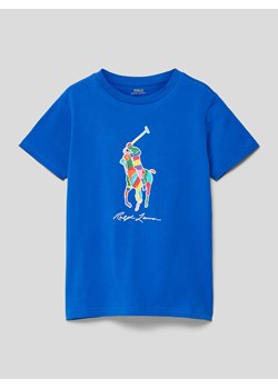 T-shirt z nadrukiem z logo ze sklepu Peek&Cloppenburg  w kategorii T-shirty chłopięce - zdjęcie 168989205