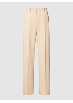 Spodnie materiałowe o kroju regular fit w kant model ‘Hulana’ ze sklepu Peek&Cloppenburg  w kategorii Spodnie damskie - zdjęcie 168989539