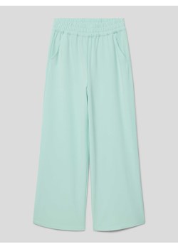 Spodnie z elastycznym pasem i wpuszczanymi kieszeniami ze sklepu Peek&Cloppenburg  w kategorii Spodnie dziewczęce - zdjęcie 168989787