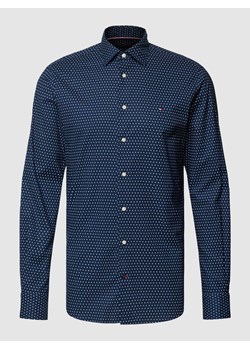 Koszula biznesowa o kroju regular fit ze wzorem na całej powierzchni ze sklepu Peek&Cloppenburg  w kategorii Koszule męskie - zdjęcie 168989955
