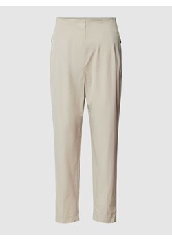 Spodnie z wysokim stanem i bocznymi kieszeniami zapinanymi na zamek błyskawiczny ze sklepu Peek&Cloppenburg  w kategorii Spodnie damskie - zdjęcie 168990068