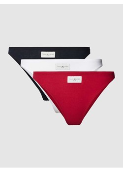 Figi bikini z naszywką z logo w zestawie 3 szt. model ‘Established’ ze sklepu Peek&Cloppenburg  w kategorii Majtki damskie - zdjęcie 168990105