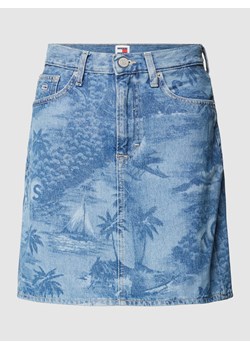 Spódnica jeansowa o kroju mom fit ze wzorem na całej powierzchni ze sklepu Peek&Cloppenburg  w kategorii Spódnice - zdjęcie 168990188