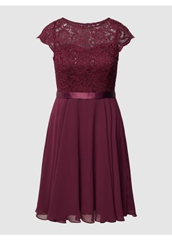 Sukienka koktajlowa o długości do kolan z obszyciem koronką ze sklepu Peek&Cloppenburg  w kategorii Sukienki - zdjęcie 168990218