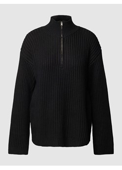 Sweter z dzianiny z kołnierzem ze sklepu Peek&Cloppenburg  w kategorii Swetry damskie - zdjęcie 168990375
