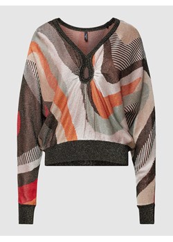 Sweter z dzianiny ze wzorem na całej powierzchni ‘SCARLETT’ ze sklepu Peek&Cloppenburg  w kategorii Swetry damskie - zdjęcie 168991108