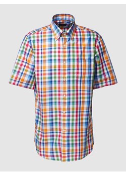 Koszula casualowa o kroju slim fit ze wzorem w kratkę ze sklepu Peek&Cloppenburg  w kategorii Koszule męskie - zdjęcie 168991258
