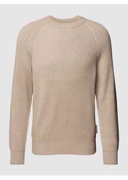 Sweter z dzianiny z efektem prążkowania ze sklepu Peek&Cloppenburg  w kategorii Swetry męskie - zdjęcie 168991839