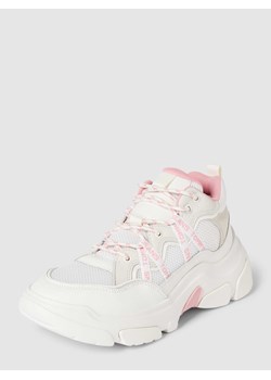 Sneakersy skórzane z obszyciem w kontrastowym kolorze ze sklepu Peek&Cloppenburg  w kategorii Buty sportowe damskie - zdjęcie 168991847