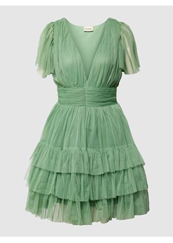 Sukienka koktajlowa o długości do kolan z falbanami ze sklepu Peek&Cloppenburg  w kategorii Sukienki - zdjęcie 168992077