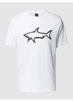 T-shirt z nadrukiem z logo ze sklepu Peek&Cloppenburg  w kategorii T-shirty męskie - zdjęcie 168992305