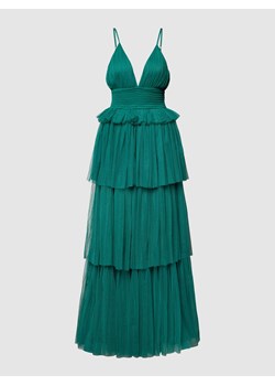 Sukienka wieczorowa z głębokim dekoltem w serek ze sklepu Peek&Cloppenburg  w kategorii Sukienki - zdjęcie 168992607