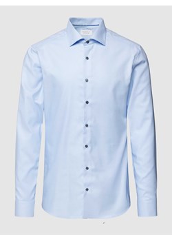 Koszula biznesowa o kroju slim fit z fakturowanym wzorem ze sklepu Peek&Cloppenburg  w kategorii Koszule męskie - zdjęcie 168992836