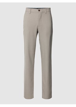 Spodnie o kroju regular fit z dodatkiem wiskozy i fakturowanym wzorem ze sklepu Peek&Cloppenburg  w kategorii Spodnie męskie - zdjęcie 168992847