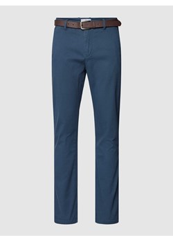 Chinosy o kroju regular fit z fakturowanym wzorem ze sklepu Peek&Cloppenburg  w kategorii Spodnie męskie - zdjęcie 168992878