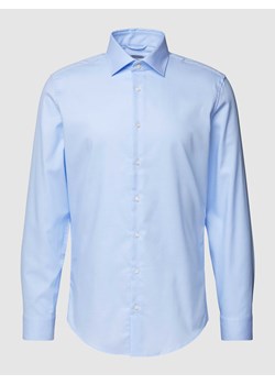 Koszula biznesowa o kroju slim fit z kołnierzykiem typu kent ze sklepu Peek&Cloppenburg  w kategorii Koszule męskie - zdjęcie 168992995