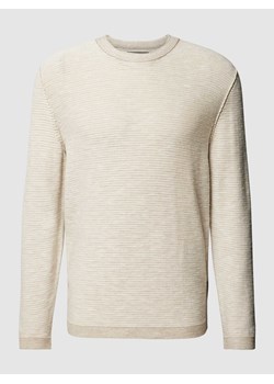 Sweter z dzianiny z efektem melanżu ze sklepu Peek&Cloppenburg  w kategorii Swetry męskie - zdjęcie 168993037