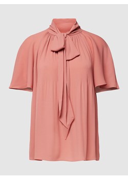 Bluzka z wiązaniem pod szyją i marszczeniami model ‘FARHINA’ ze sklepu Peek&Cloppenburg  w kategorii Bluzki damskie - zdjęcie 168993038