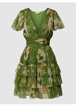 Sukienka koktajlowa o długości do kolan z kwiatowym nadrukiem ze sklepu Peek&Cloppenburg  w kategorii Sukienki - zdjęcie 168993186